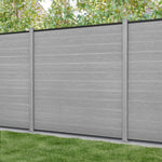 Classic Fence Panel - Light Grey - with our composite posts