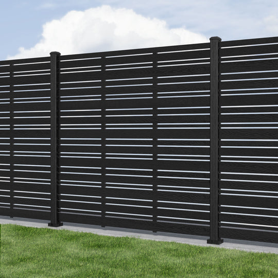 Linea Composite Fence Panel - with our composite posts