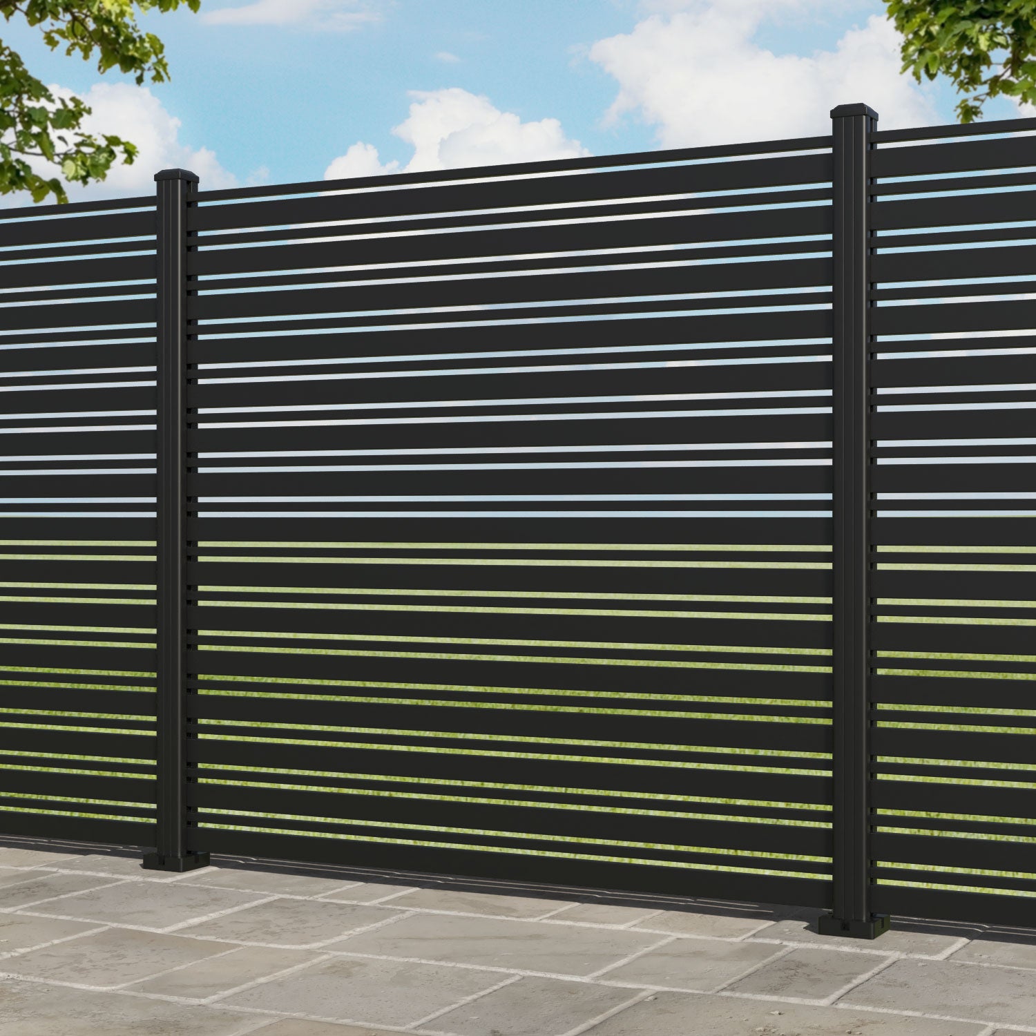 Albany Aluminium Fence Panel - with our aluminium posts
