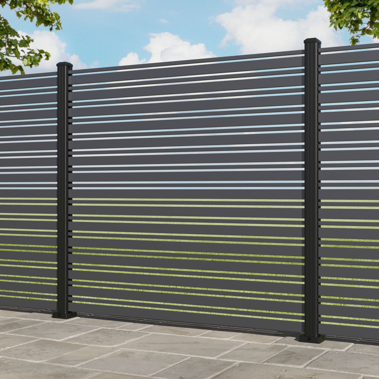 Albany Aluminium Fence Panel - with our aluminium posts