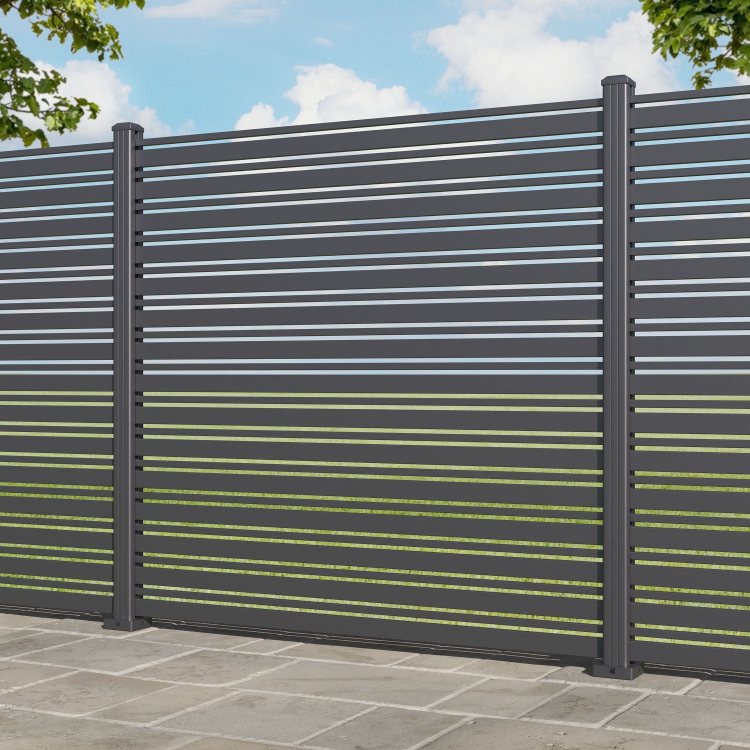 Albany Aluminium Fence Panel - with our aluminium posts