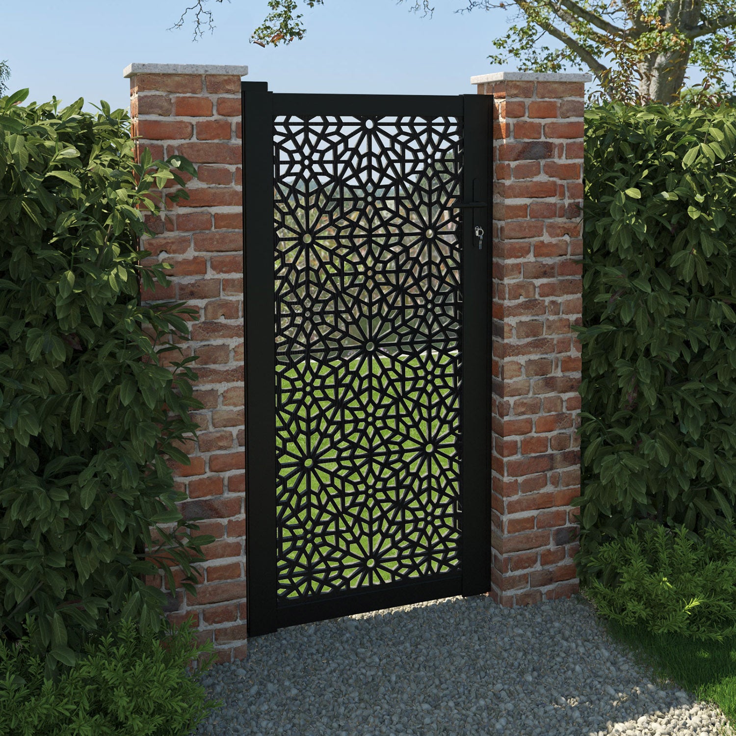 Alnara Full Screen Pedestrian Gate