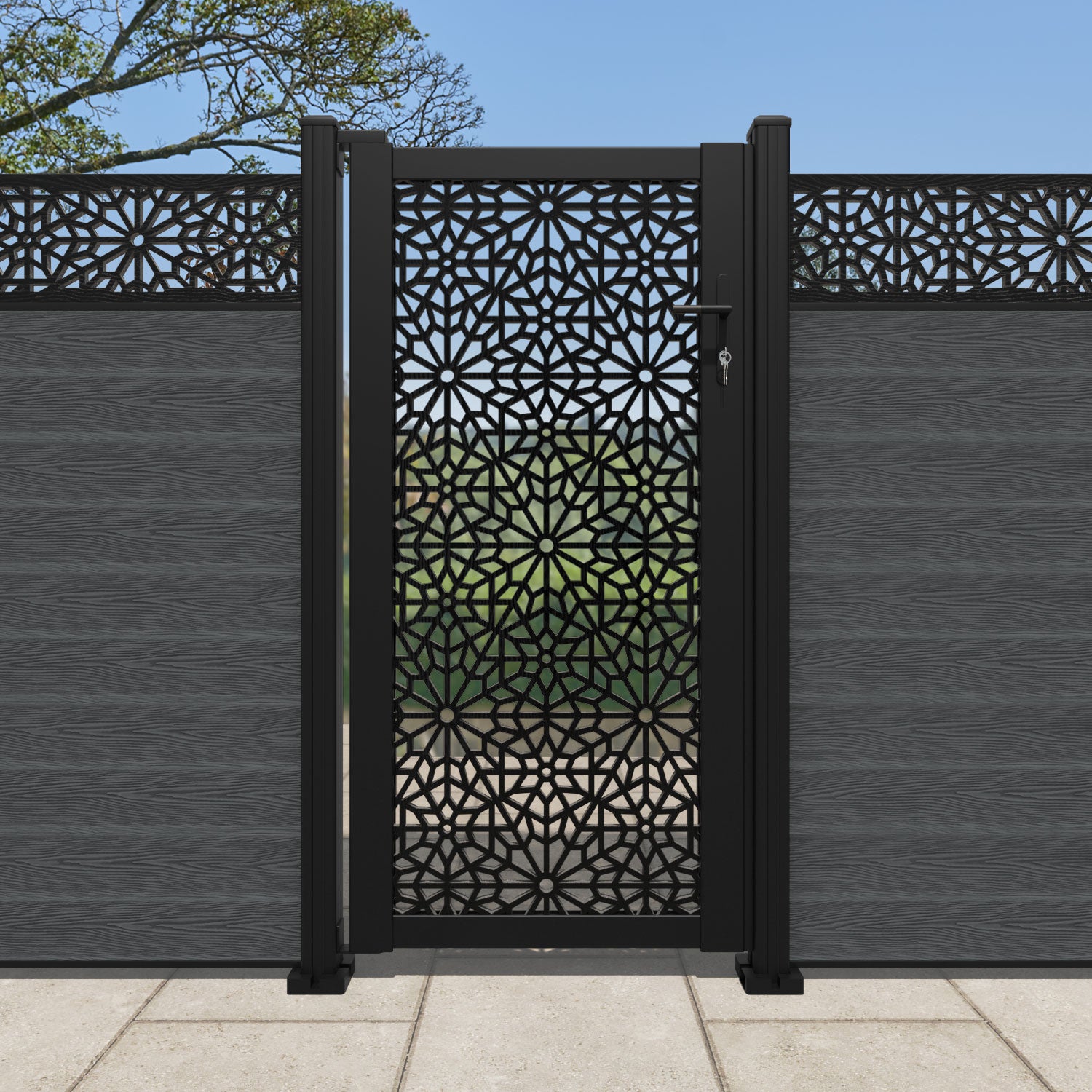 Alnara Full Screen Pedestrian Gate