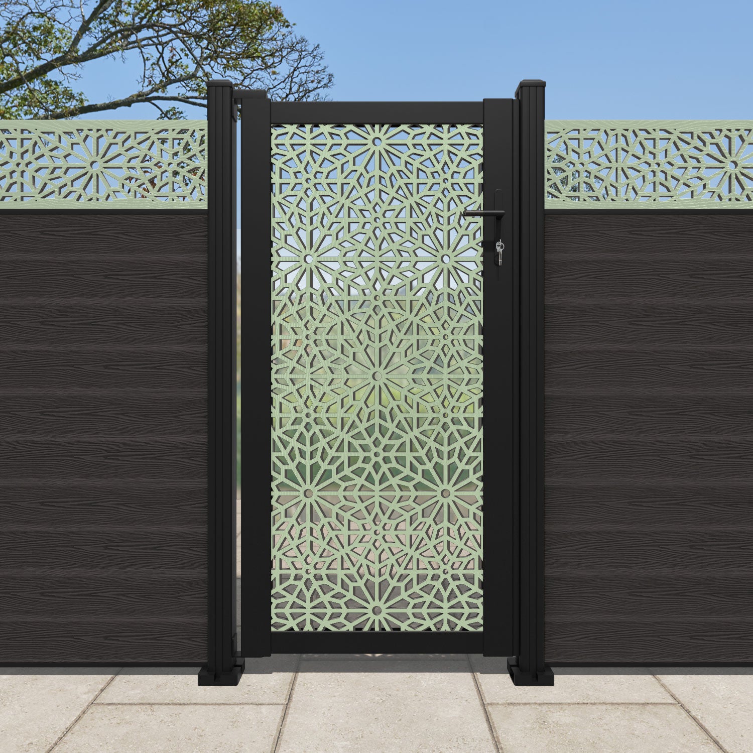 Alnara Full Screen Pedestrian Gate