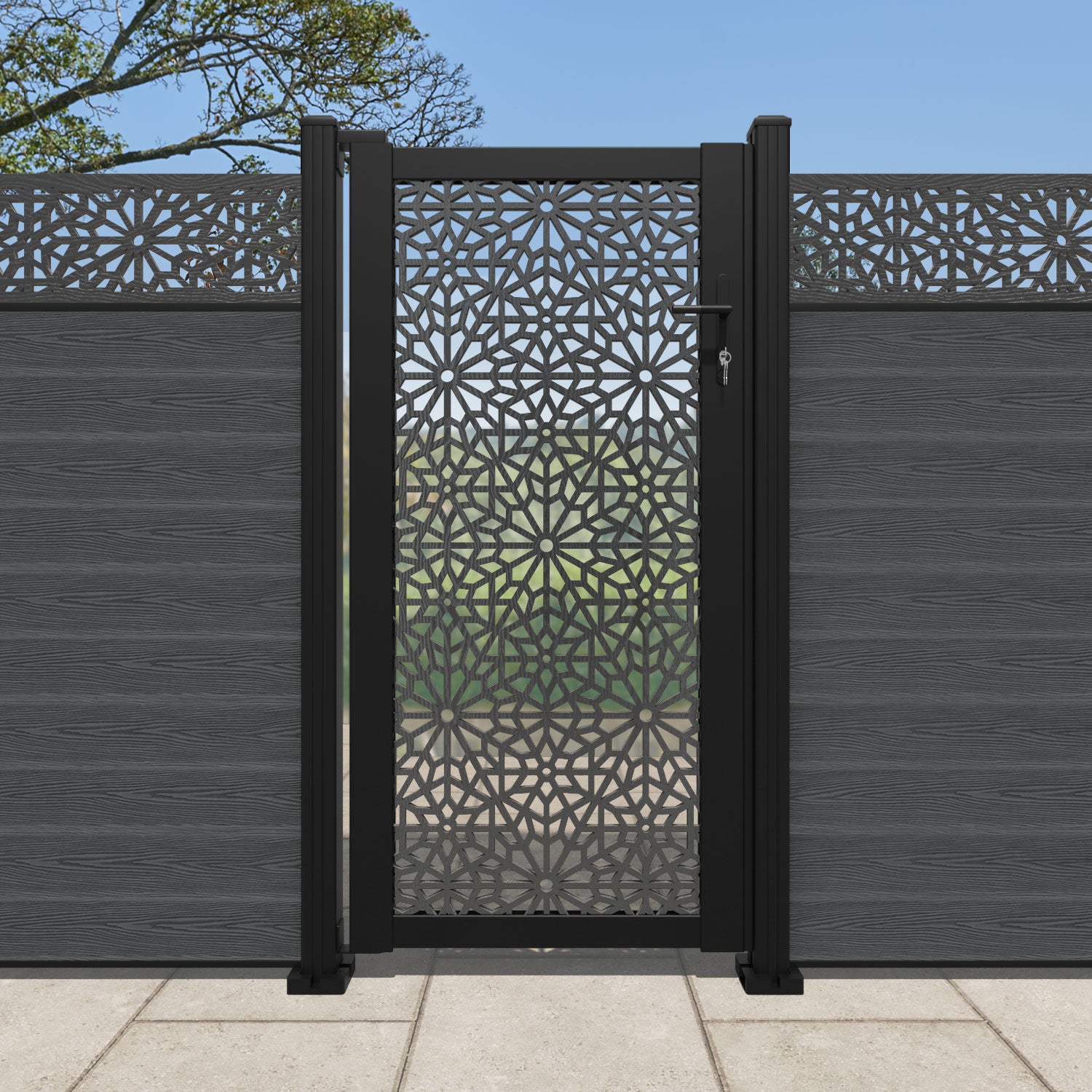 Alnara Full Screen Pedestrian Gate