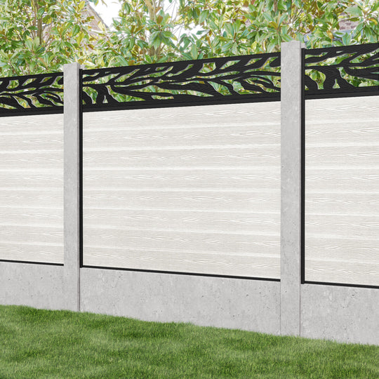 Classic Malawi Fence Panel - Light Stone - for existing concrete posts
