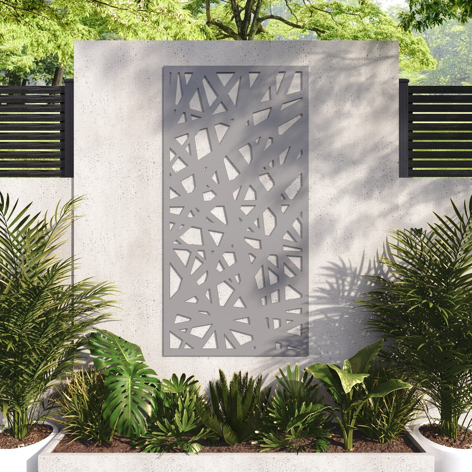 Prism decorative panel 180cm x 90cm Steel grey 6mm