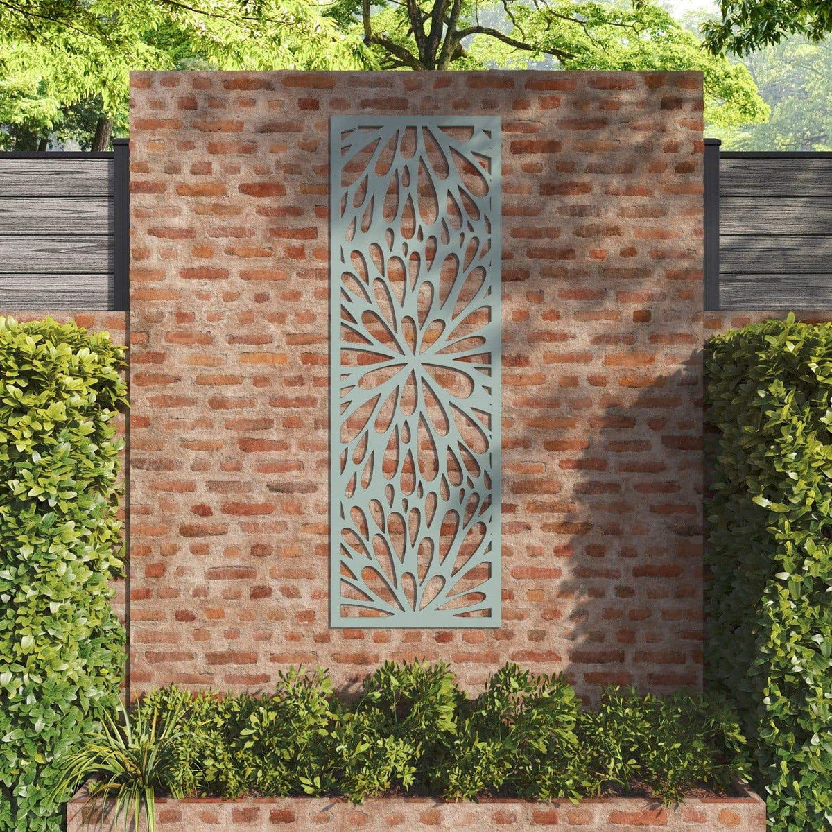 Blossom decorative panel 180cm x 60cm Sage green 6mm