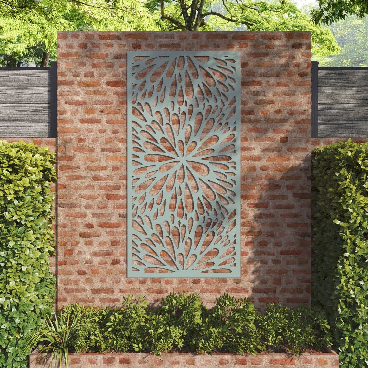 Blossom decorative panel 180cm x 90cm Sage green 6mm