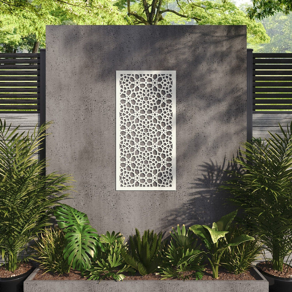 Nazira decorative panel 120cm x 60cm Ivory 6mm