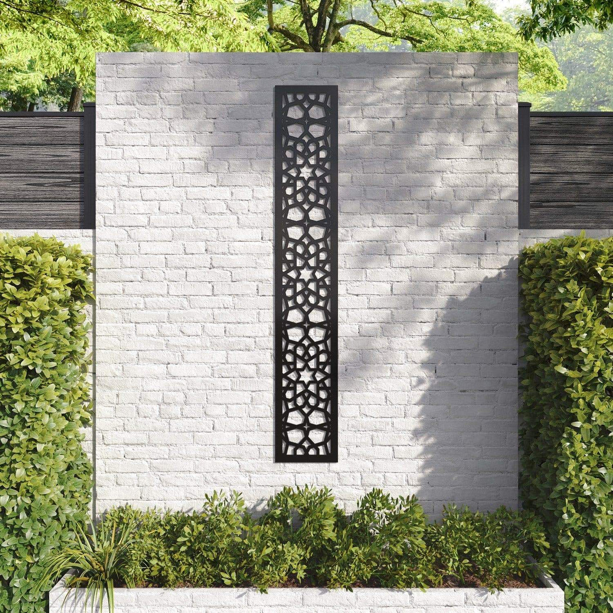 Nazira decorative panel 180cm x 30cm Black 6mm