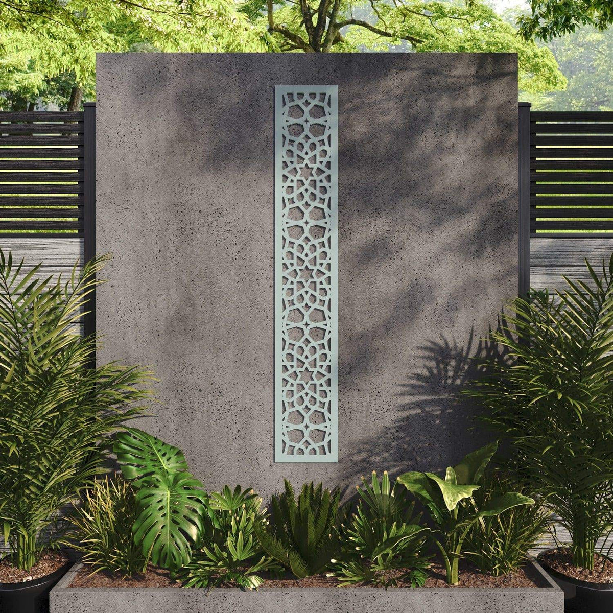 Nazira decorative panel 180cm x 30cm Sage green 6mm