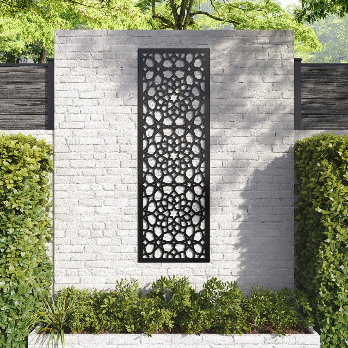 Nazira decorative panel 180cm x 60cm Black 6mm