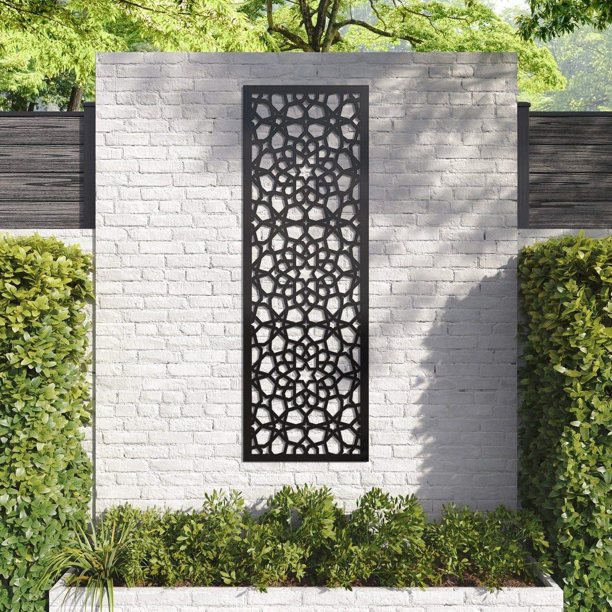 Nazira decorative panel 180cm x 60cm Black 6mm