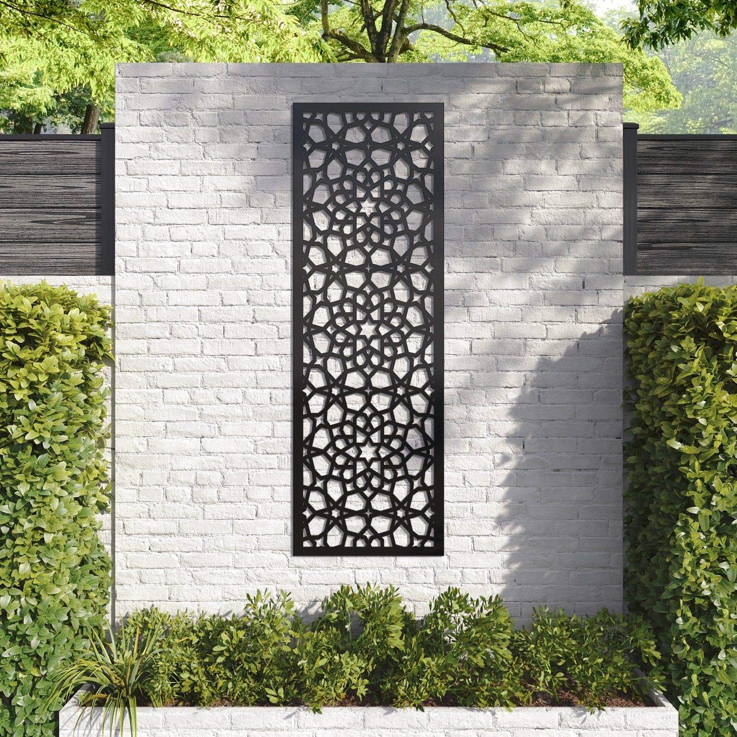 Nazira decorative panel 180cm x 60cm Black 6mm