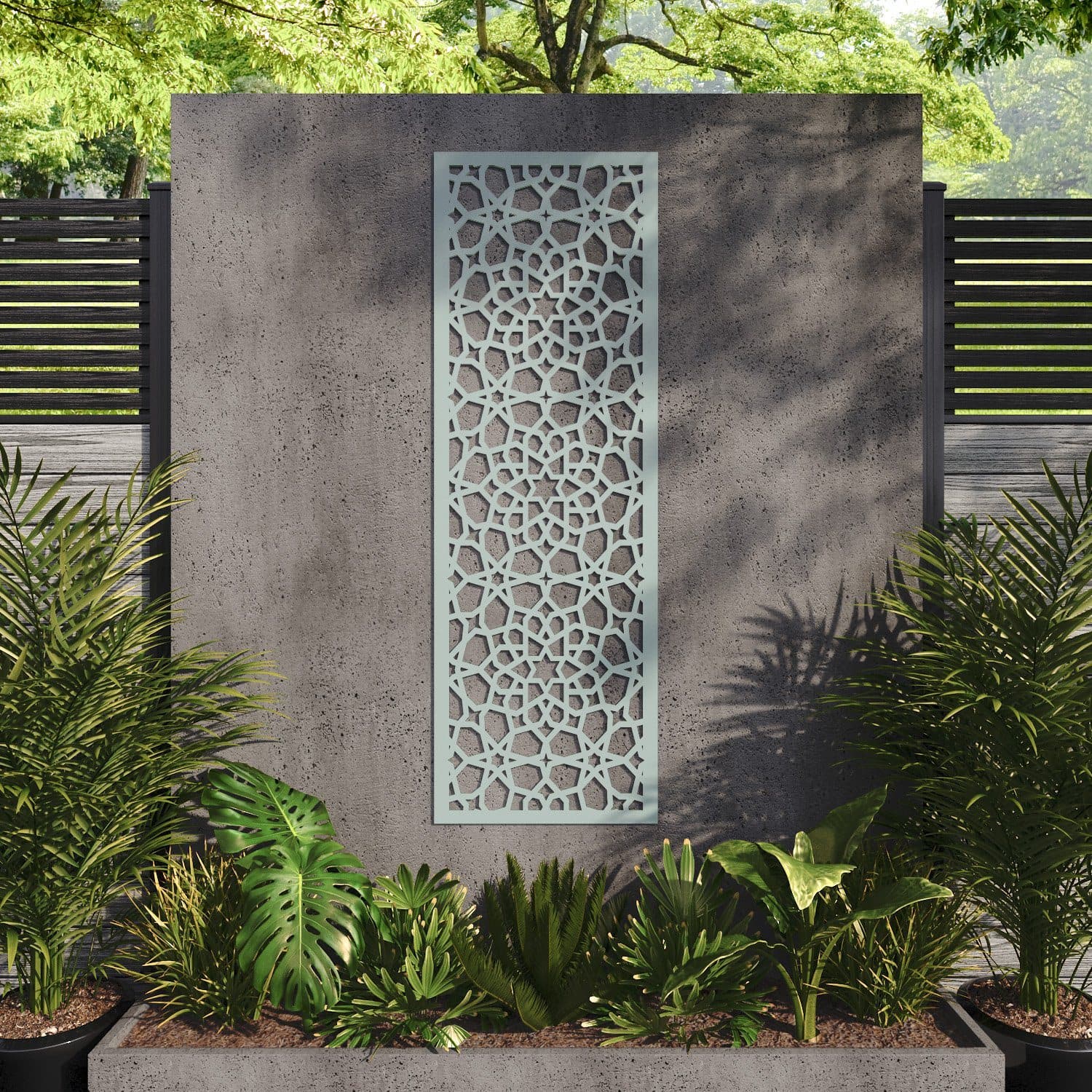 Nazira decorative panel 180cm x 60cm Sage green 6mm