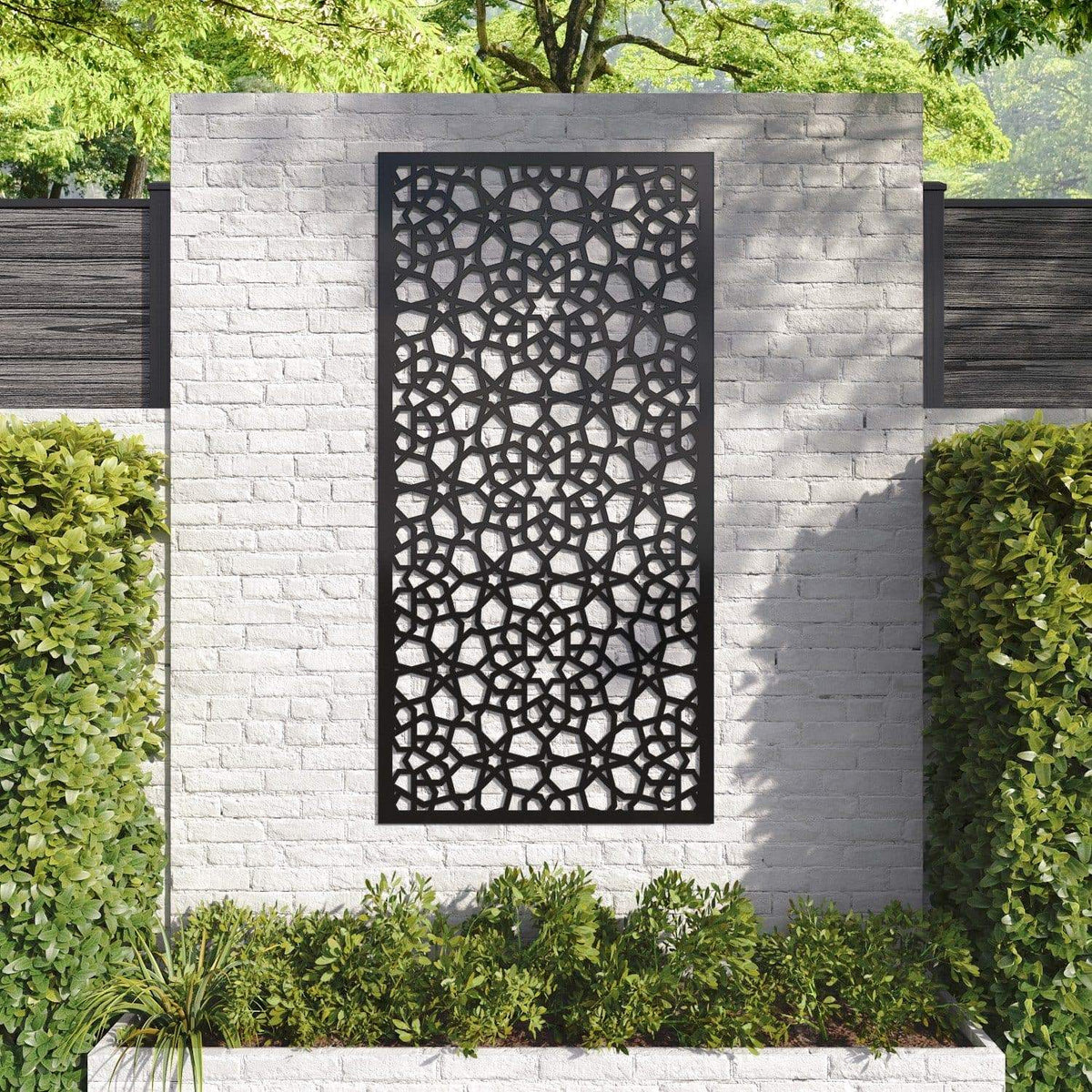 Nazira decorative panel 180cm x 90cm Black 6mm