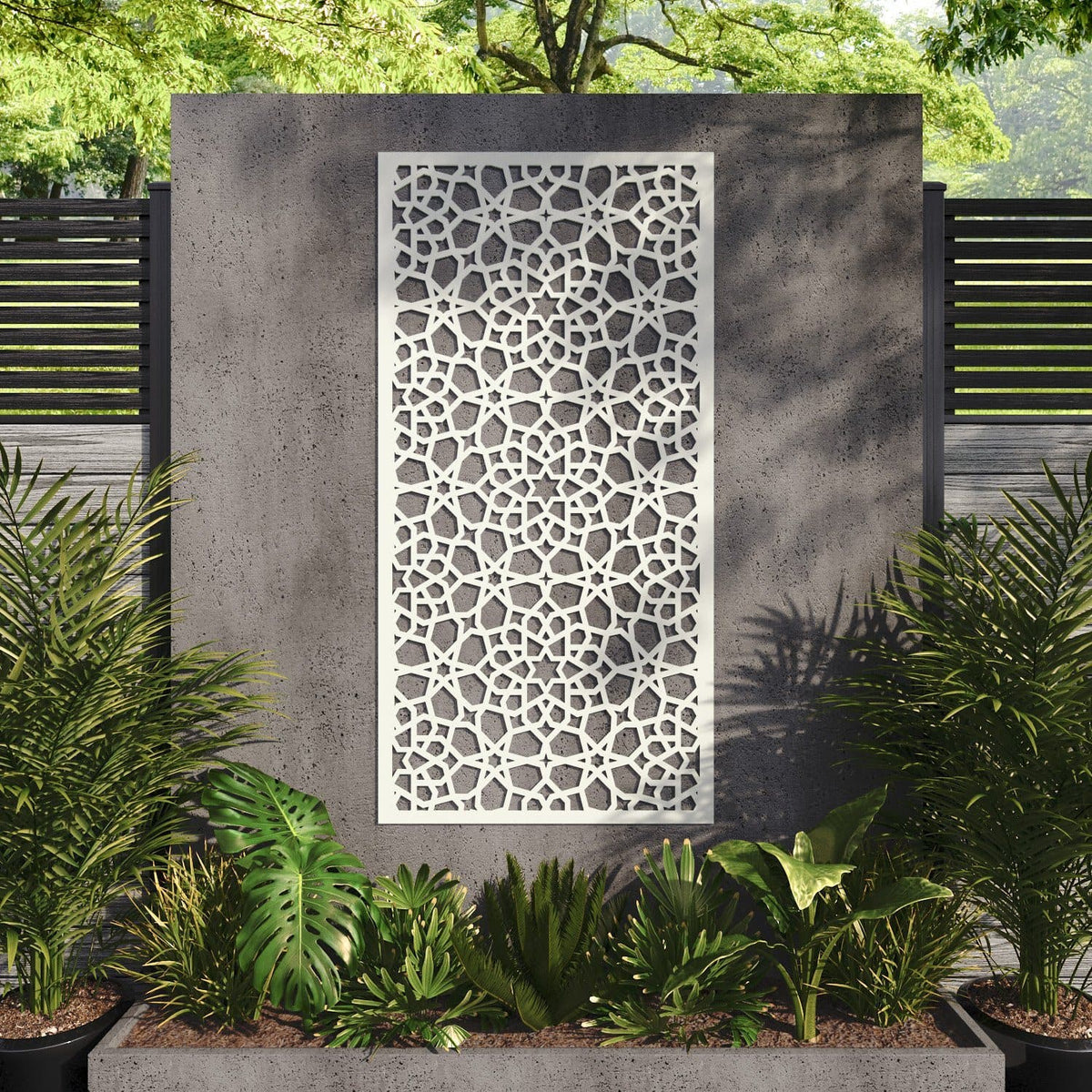 Nazira decorative panel 180cm x 90cm Ivory 6mm