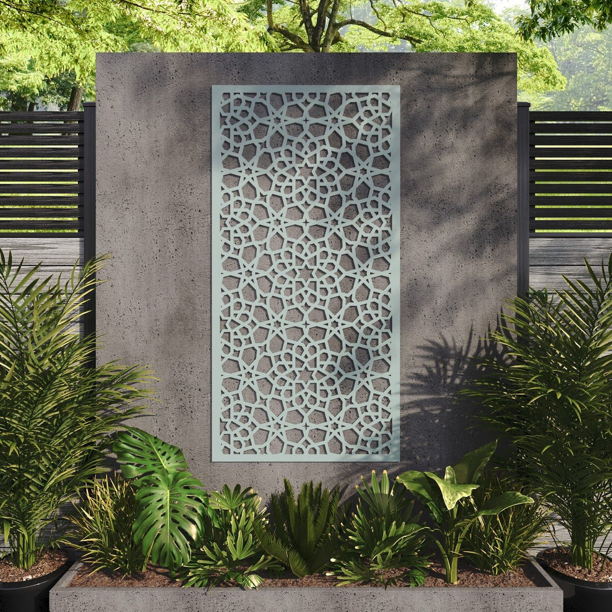 Nazira decorative panel 180cm x 90cm Sage green 6mm