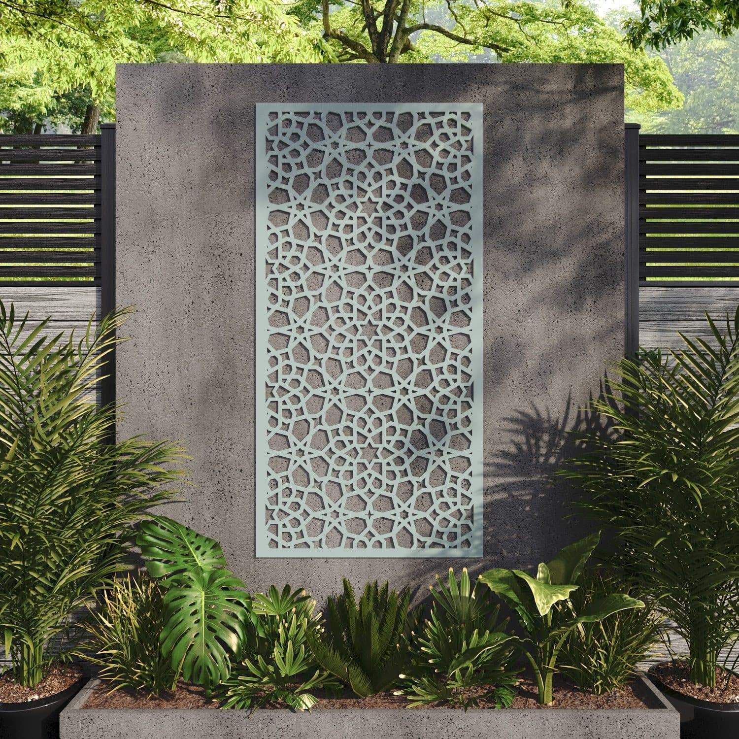 Nazira decorative panel 180cm x 90cm Sage green 6mm