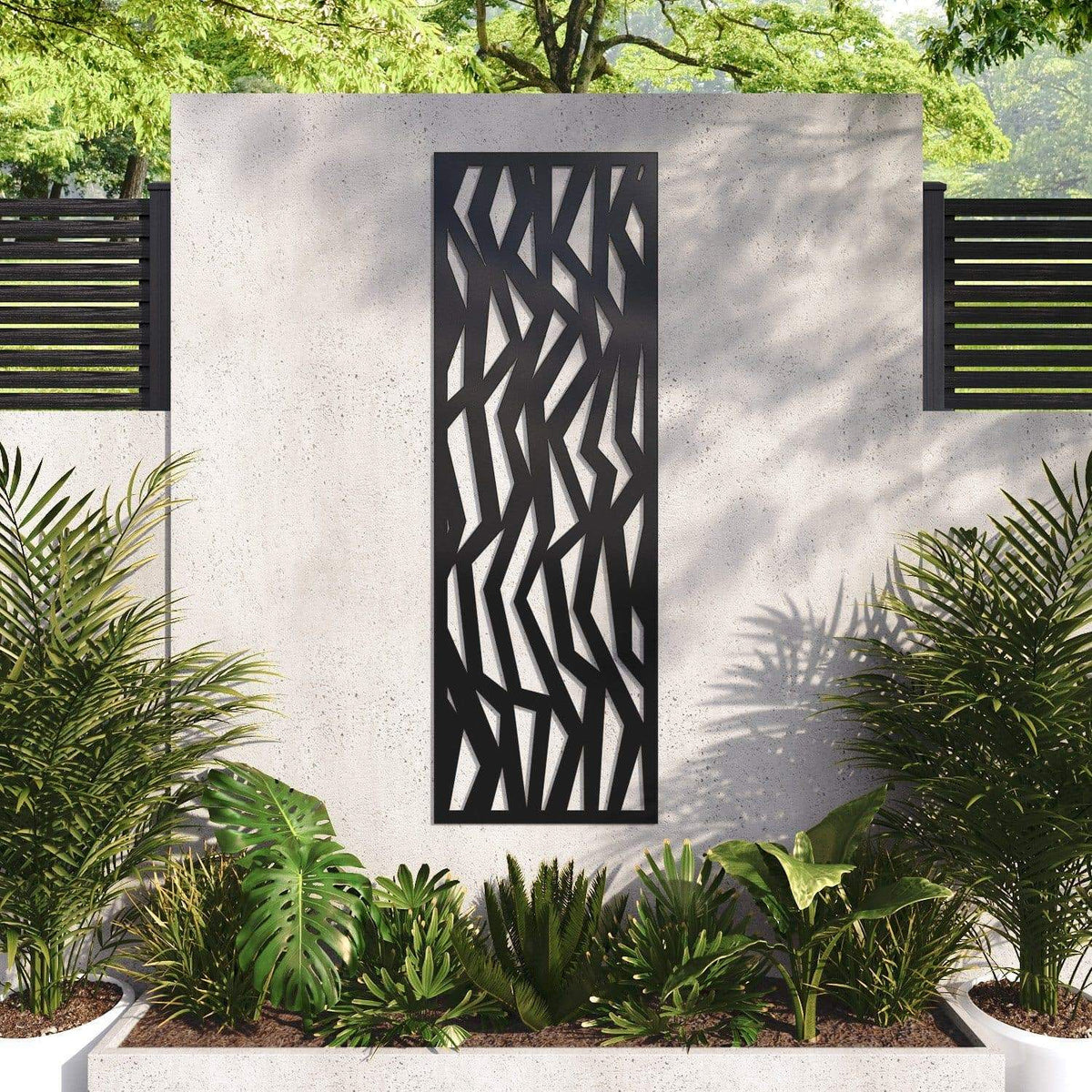 Zenith decorative panel 180cm x 60cm Black 6mm