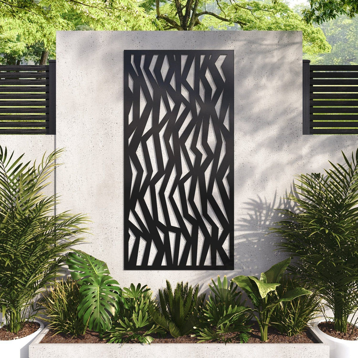 Zenith decorative panel 180cm x 90cm Black 6mm