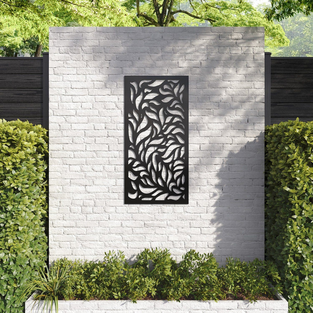 Plume decorative panel 120cm x 60cm Black 6mm