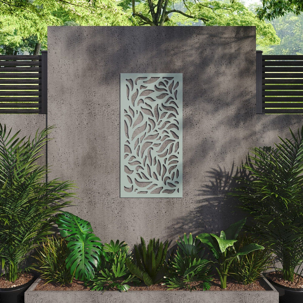 Plume decorative panel 120cm x 60cm Sage green 6mm