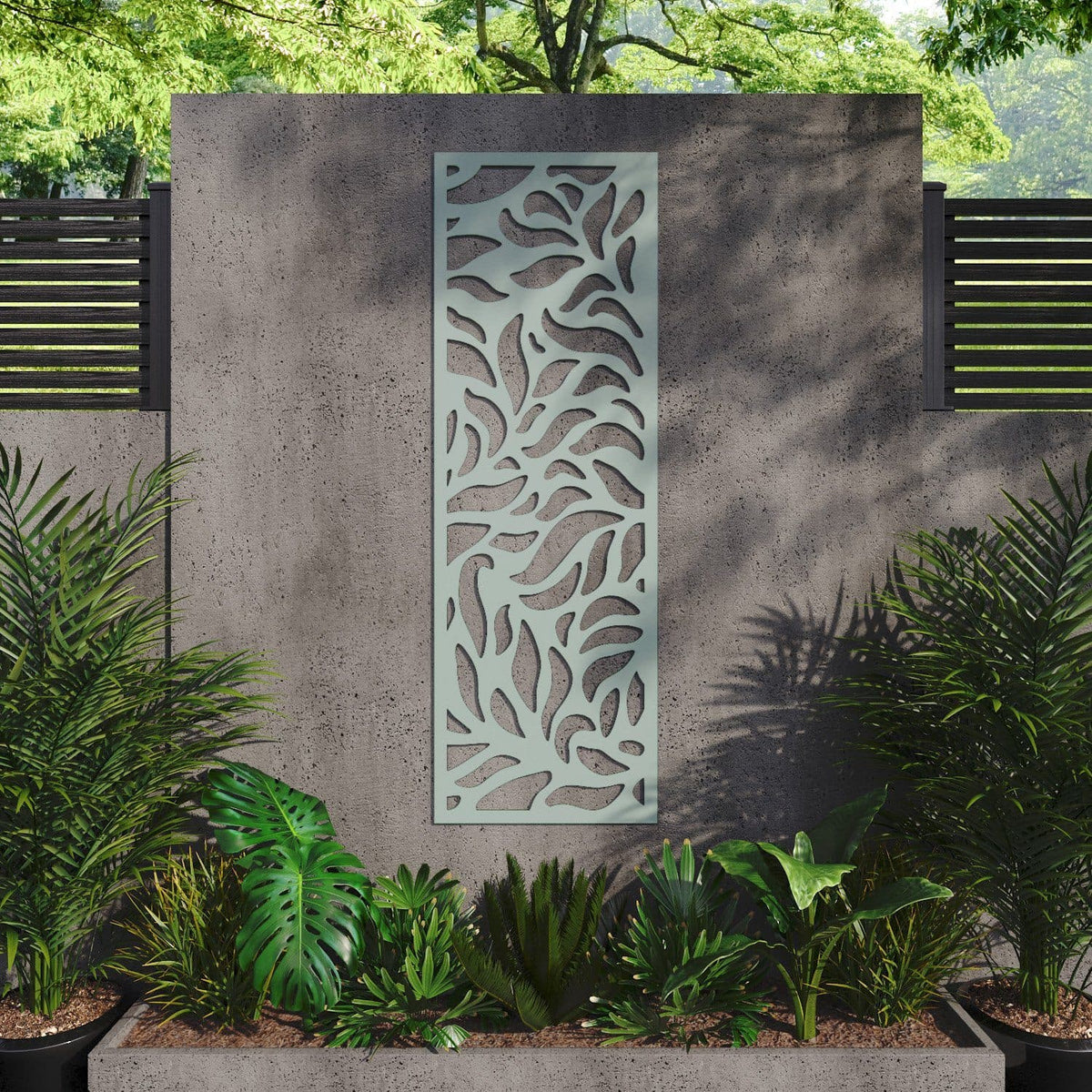 Plume decorative panel 180cm x 60cm Sage green 6mm