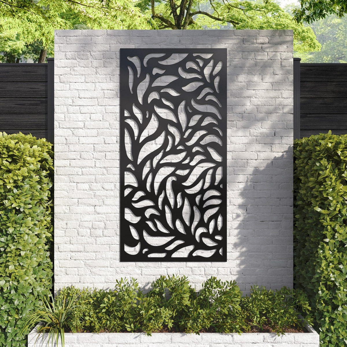 Plume decorative panel 180cm x 90cm Black 6mm