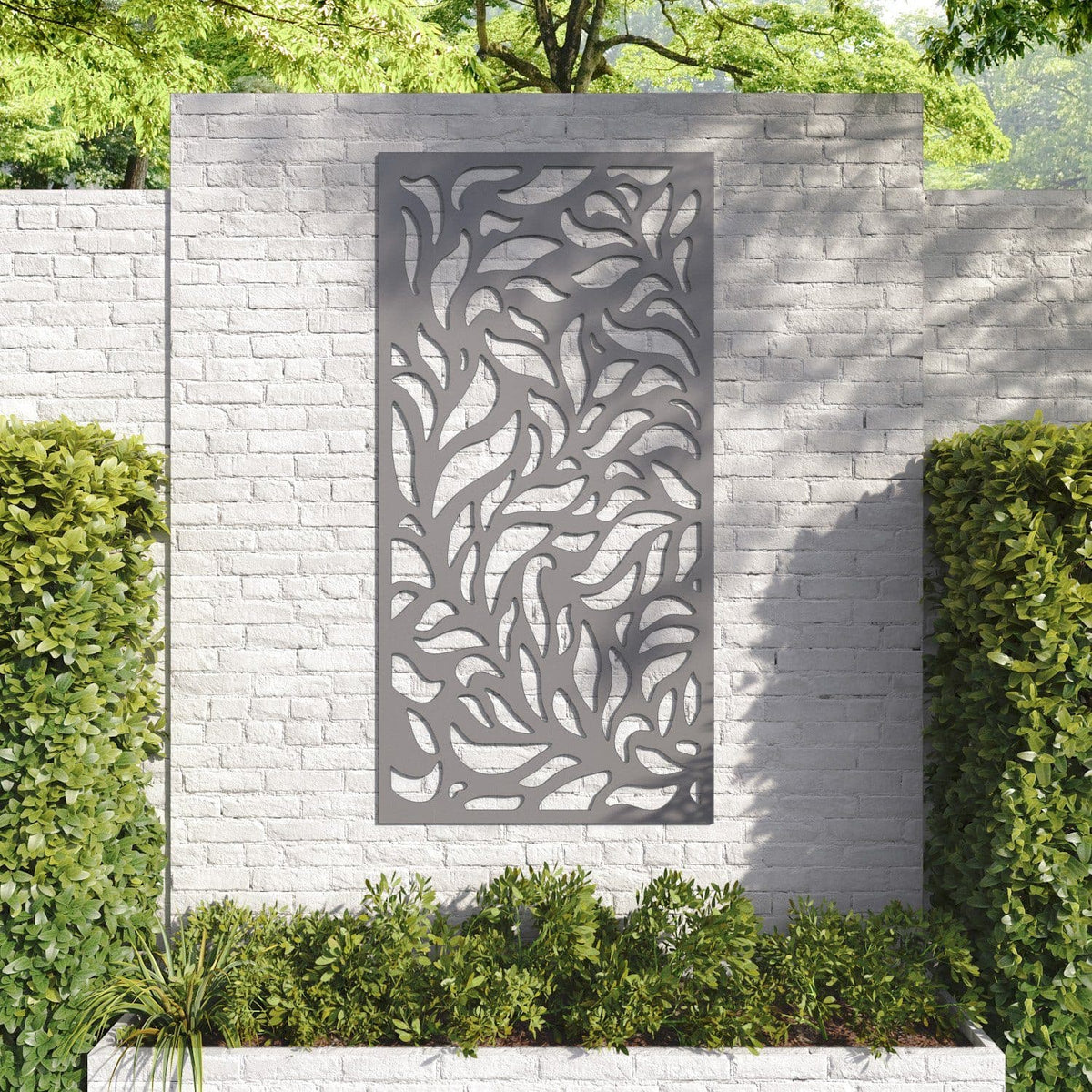 Plume decorative panel 180cm x 90cm Steel grey 6mm