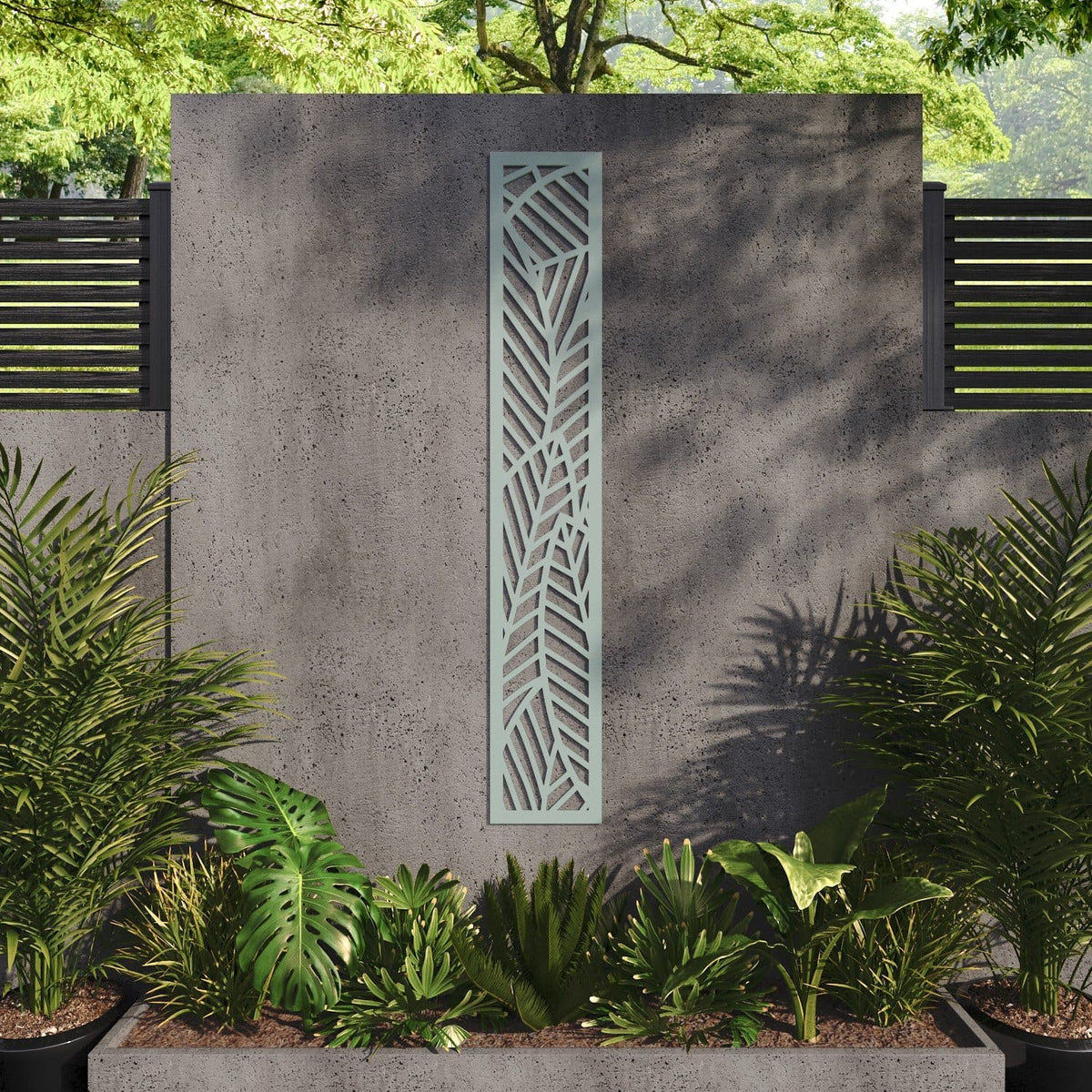 Habitat decorative panel 180cm x 30cm Sage green 6mm