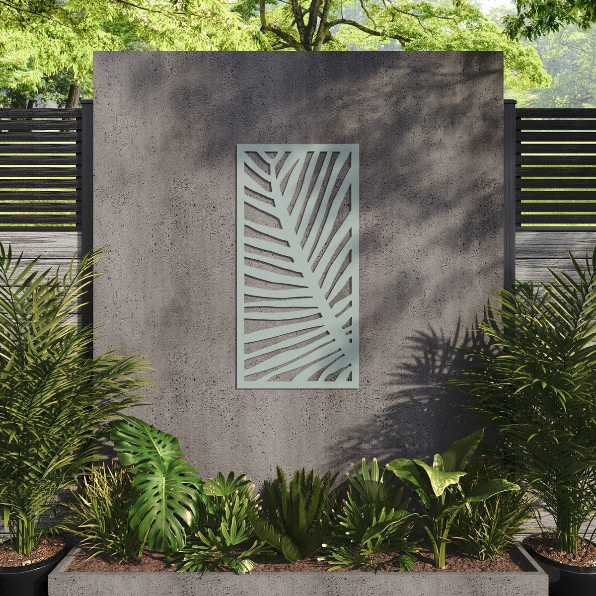 Frond decorative panel 120cm x 60cm Sage green 6mm