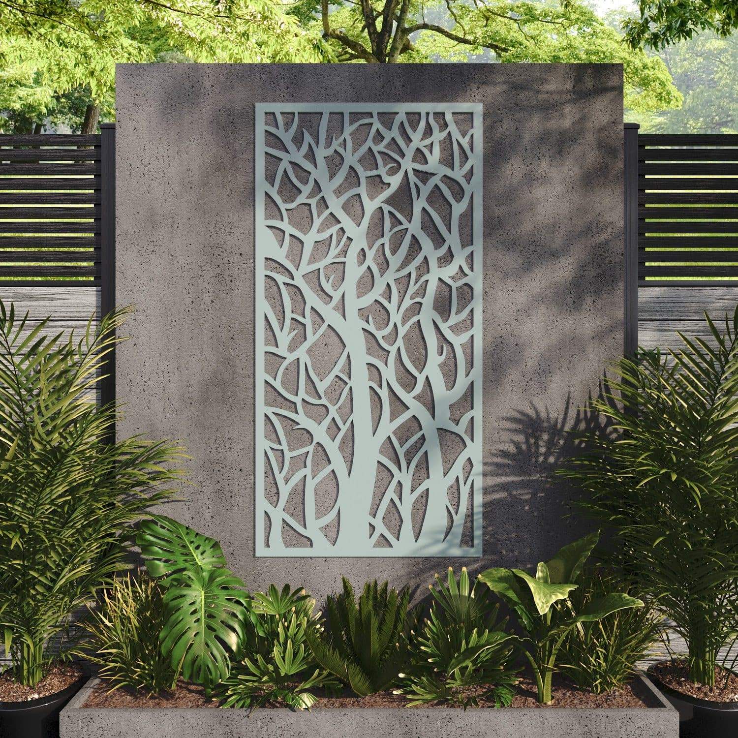 Twilight decorative panel 180cm x 90cm Sage green 6mm