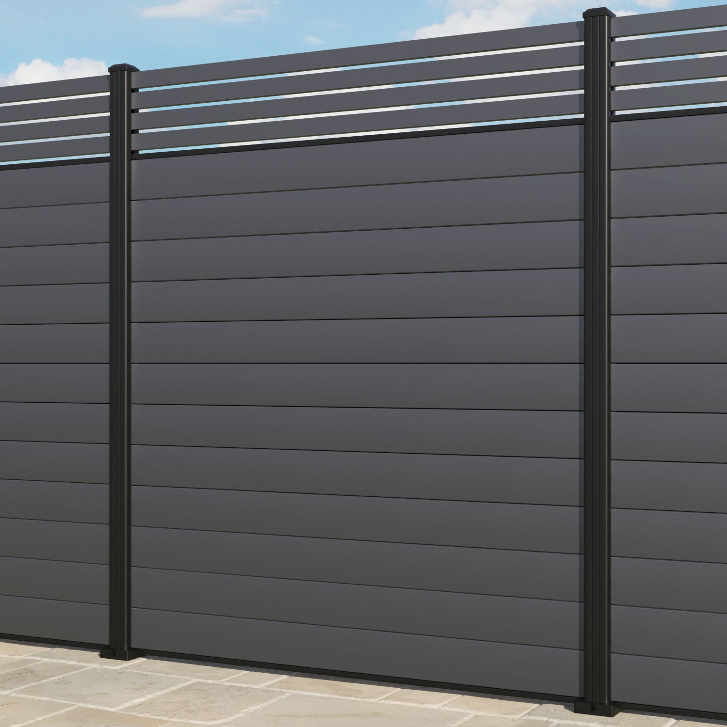 Milton Aluminium Fence Panel - with our aluminium posts