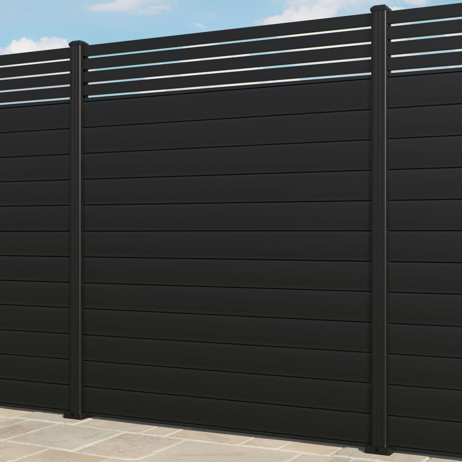 Milton Aluminium Fence Panel - with our aluminium posts