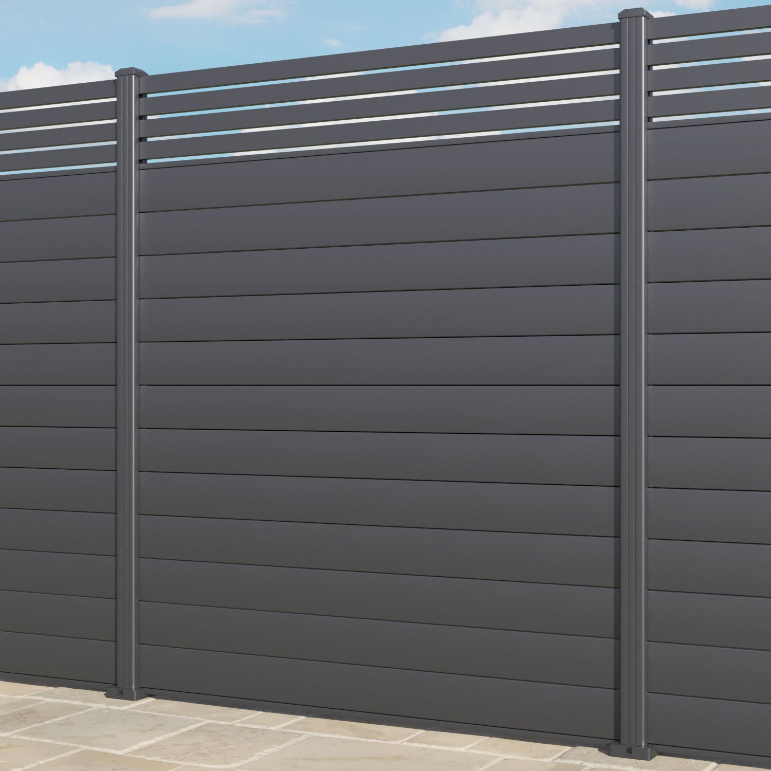 Milton Aluminium Fence Panel - with our aluminium posts