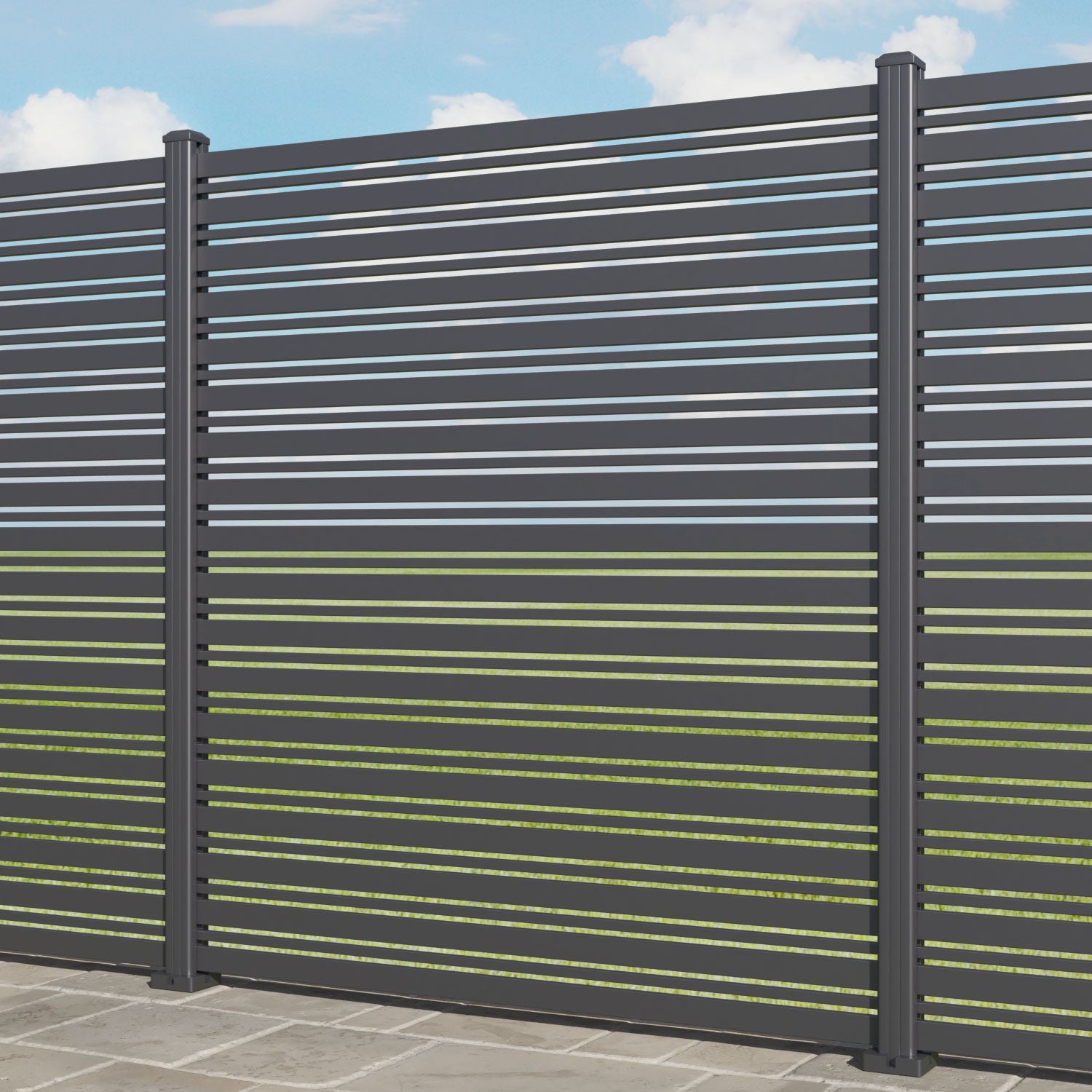 Albany Aluminium Fence Panel - with our aluminium posts