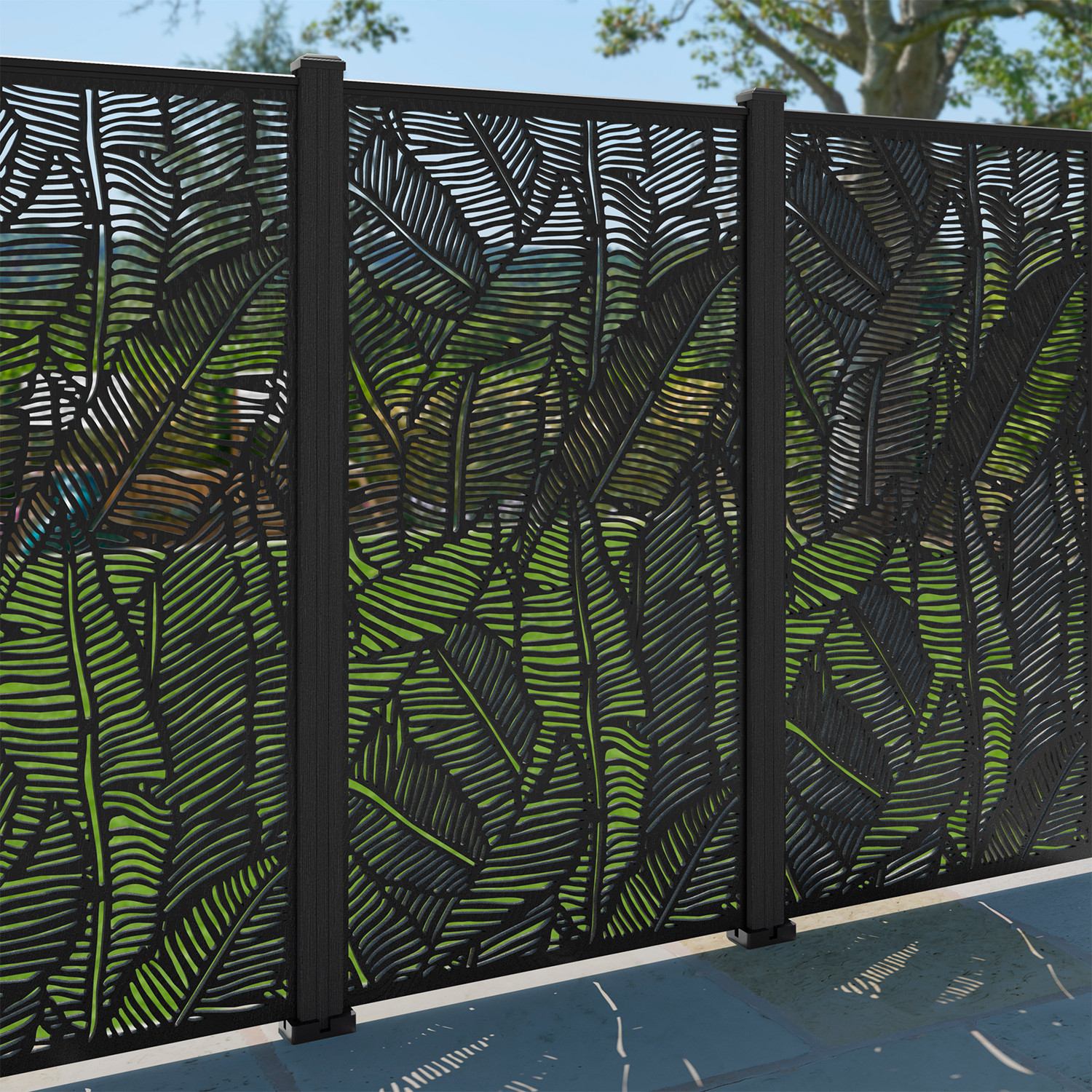 Feather Decorative Fence - 90x180cm - with our composite posts