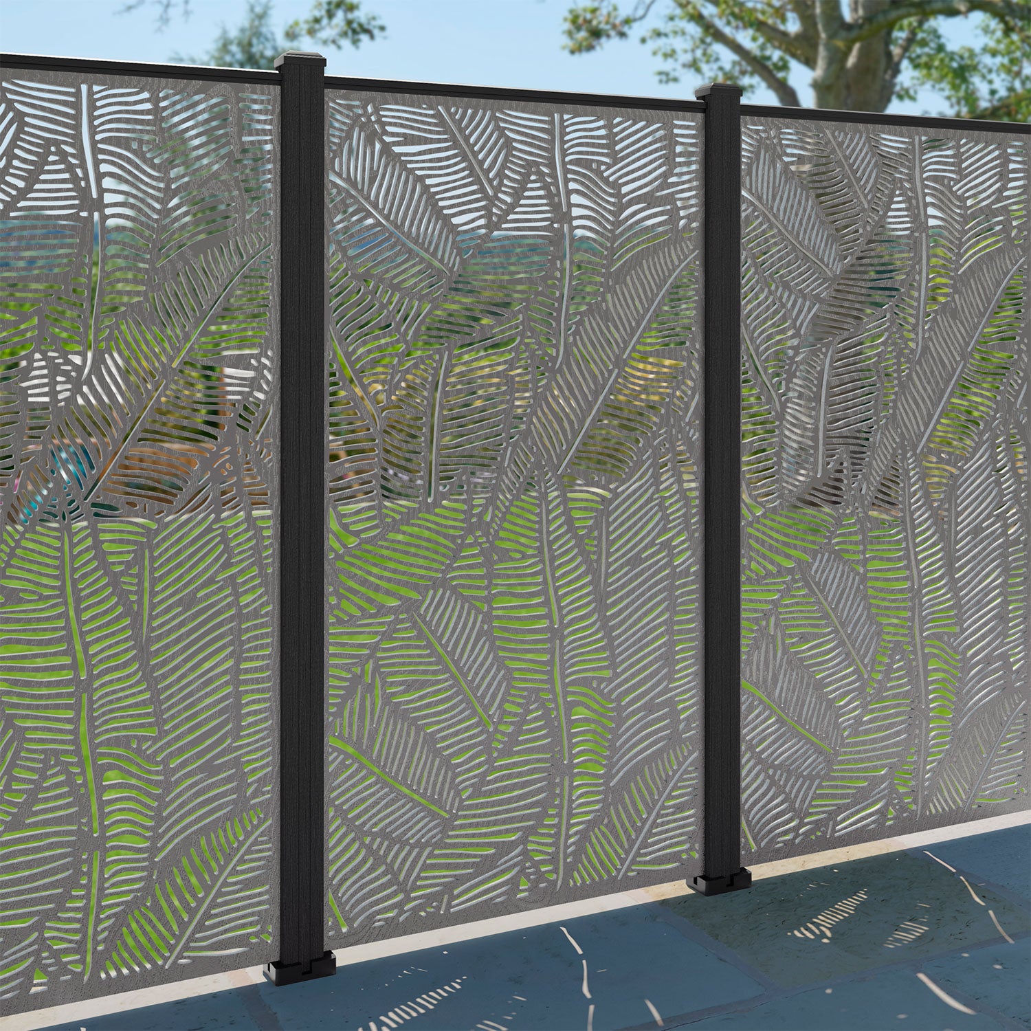 Feather Decorative Fence - 90x180cm - with our composite posts