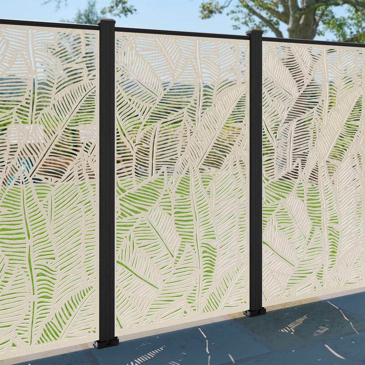 Feather Decorative Fence - 90x180cm - with our composite posts