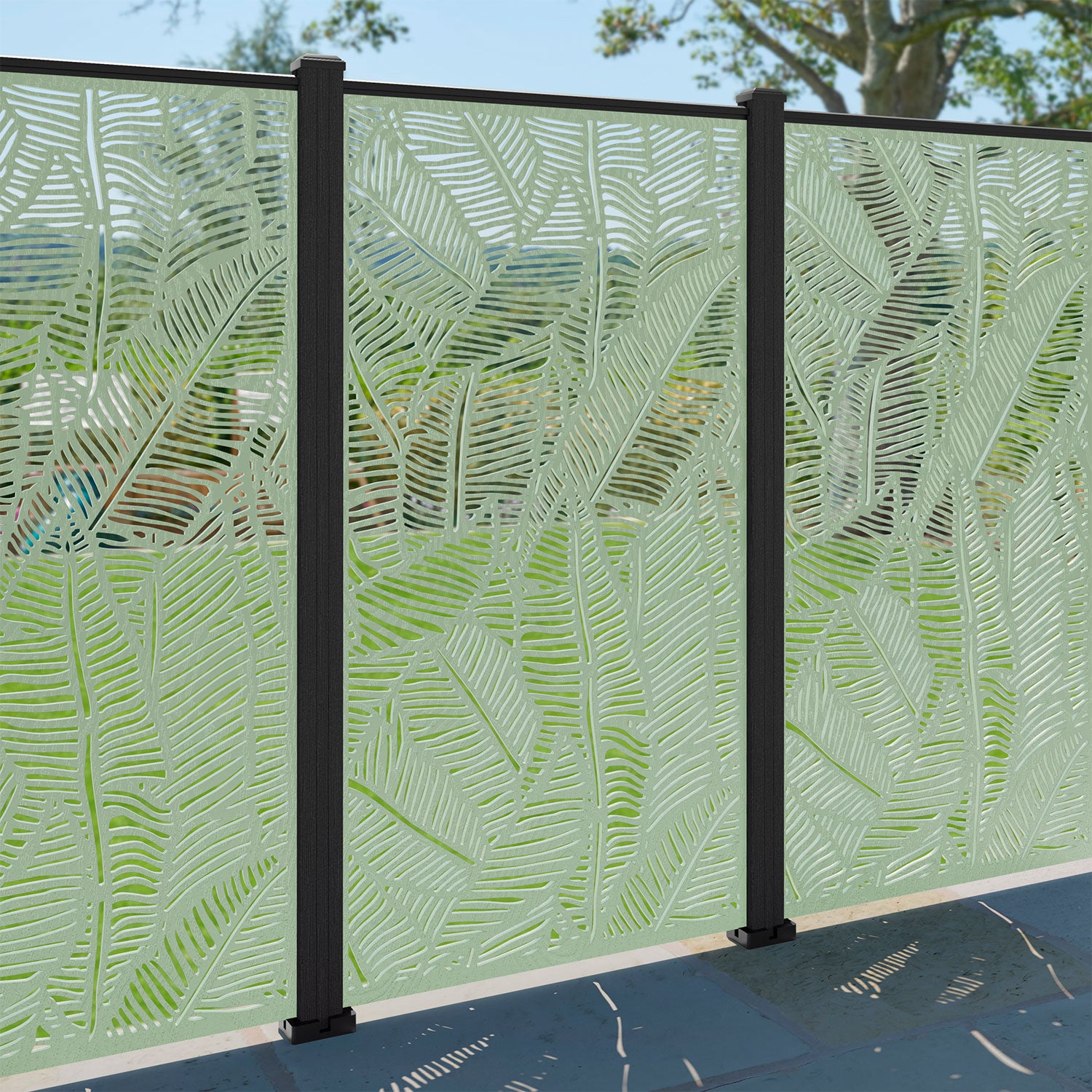 Feather Decorative Fence - 90x180cm - with our composite posts