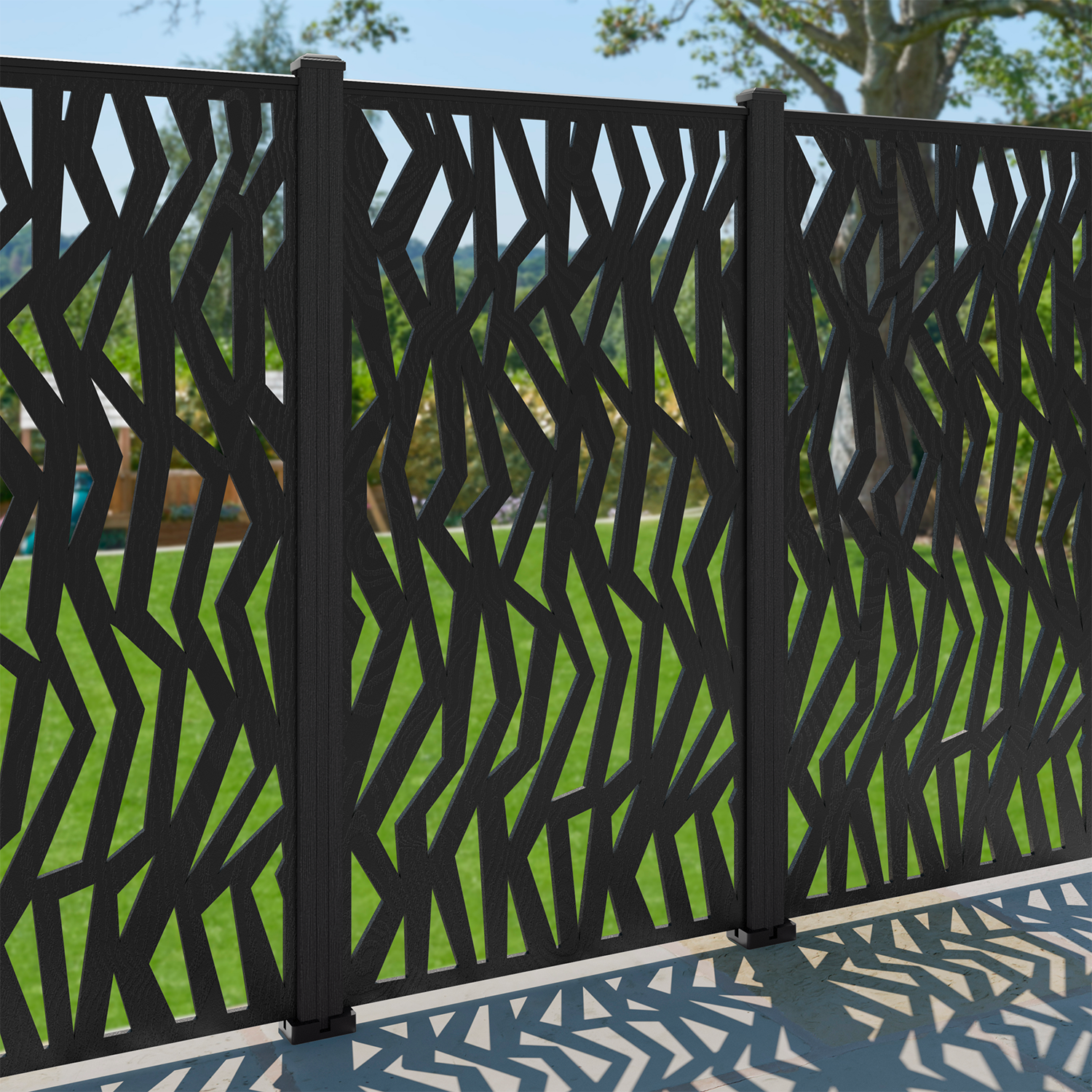 Zenith Decorative Fence - 90x180cm - with our composite posts