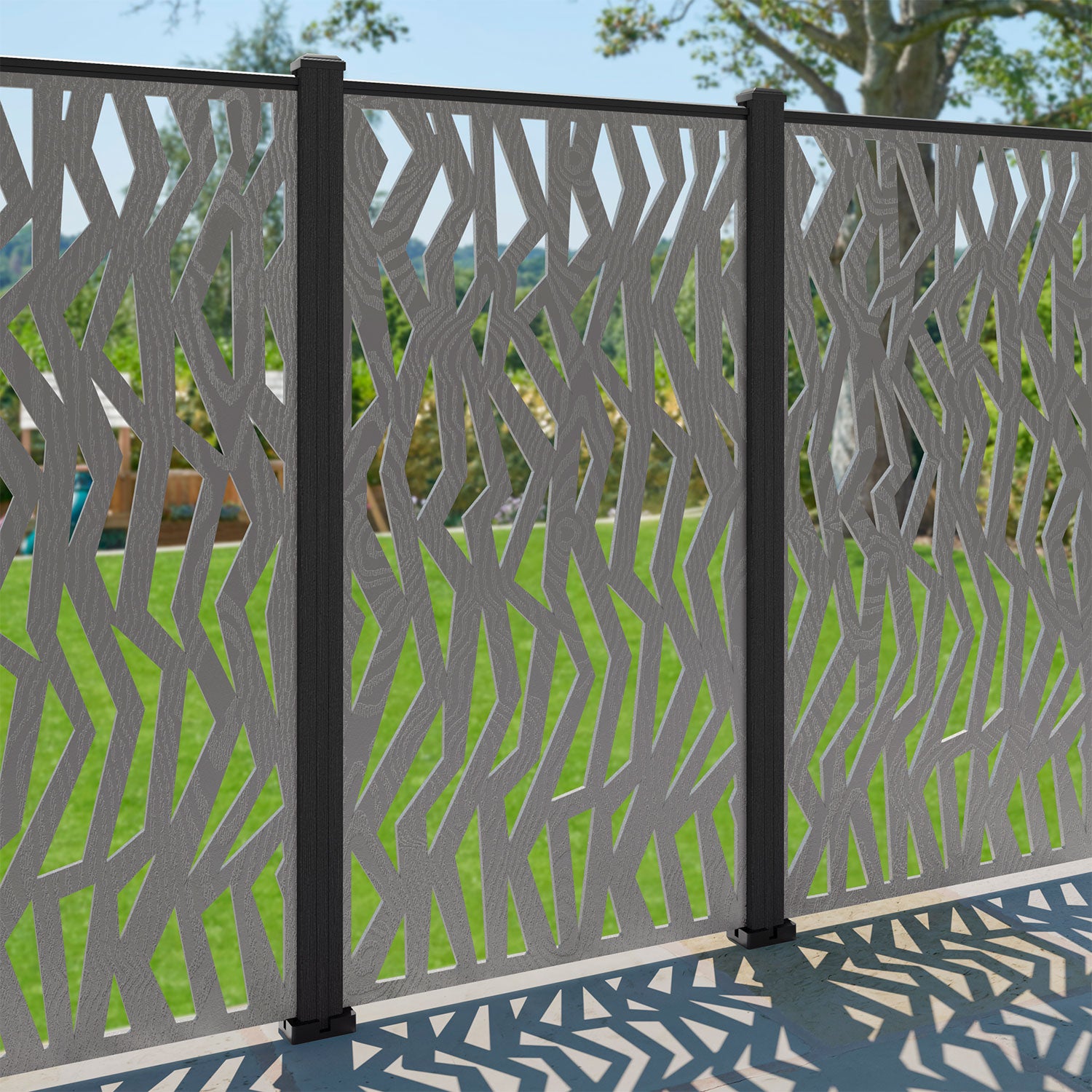 Zenith Decorative Fence - 90x180cm - with our composite posts