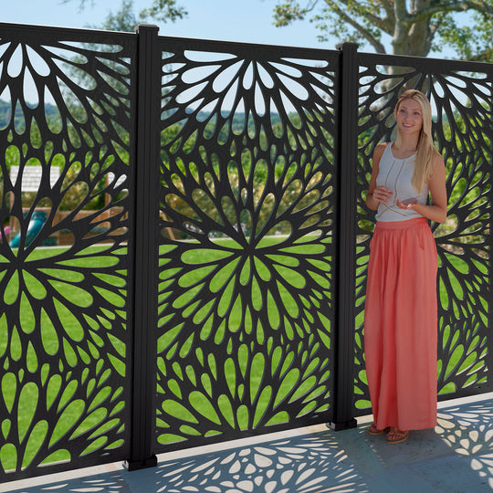 Blossom Decorative Fence - 90x180cm - with our composite posts
