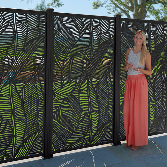 Feather Decorative Fence - 90x180cm - with our composite posts