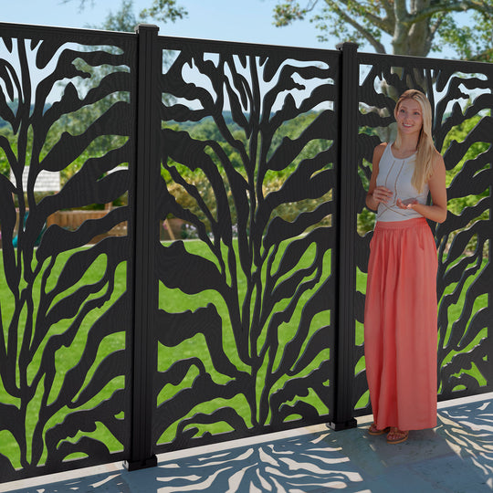 Malawi Decorative Fence - 90x180cm - with our aluminium posts