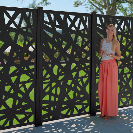 Prism Decorative Fence - 90x180cm - with our composite posts