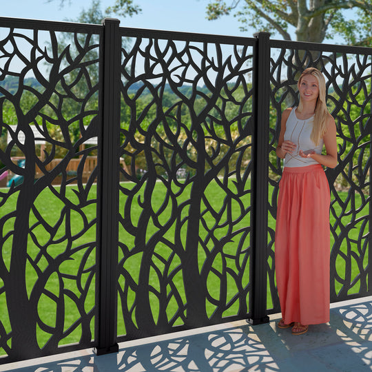 Twilight Decorative Fence - 90x180cm - with our composite posts