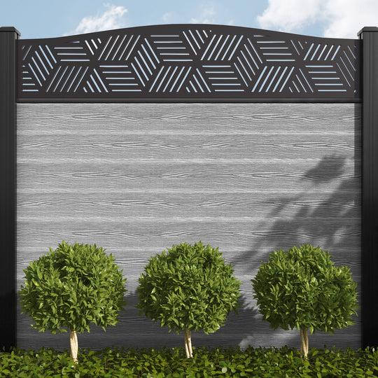 Cubed Curved Fence Screen